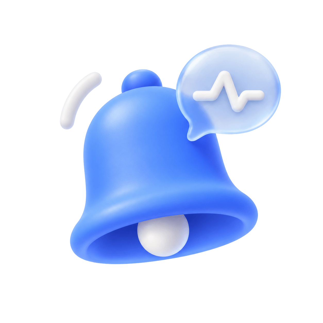 알림을 울리는 종 3D 일러스트
